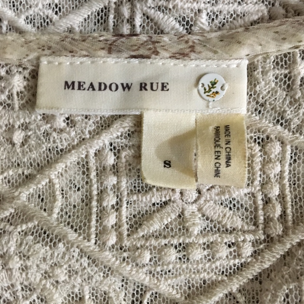 Anthropologie meadow rue Aries silk peasant blouse Small - Picture 6 of 7